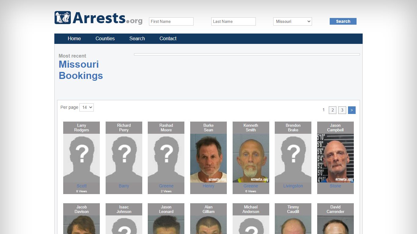 Missouri Arrests and Inmate Search